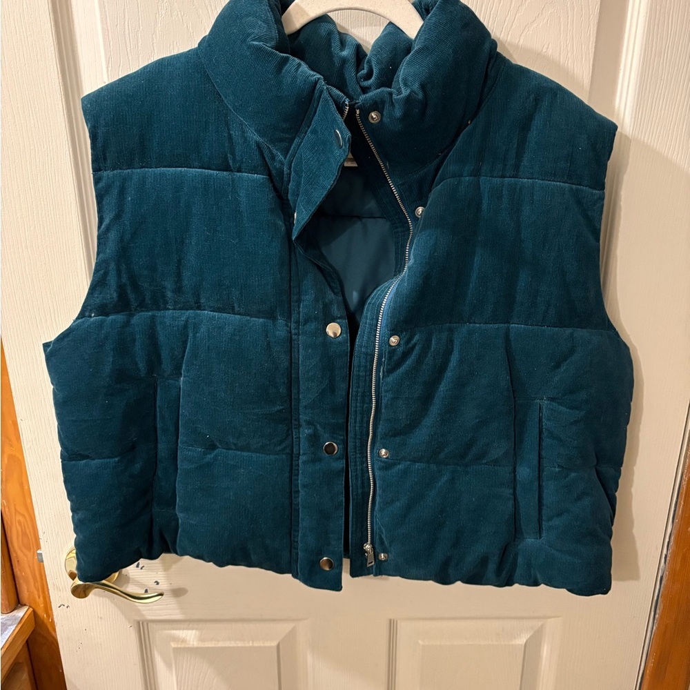 LOFT Teal Puffer Vest